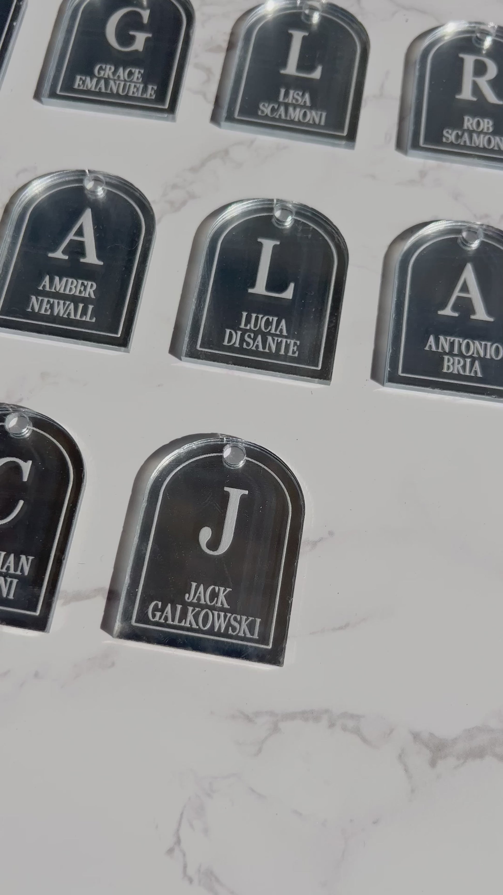 Acrylic Arch tags For favours | Baptism | Easter | Confirmation