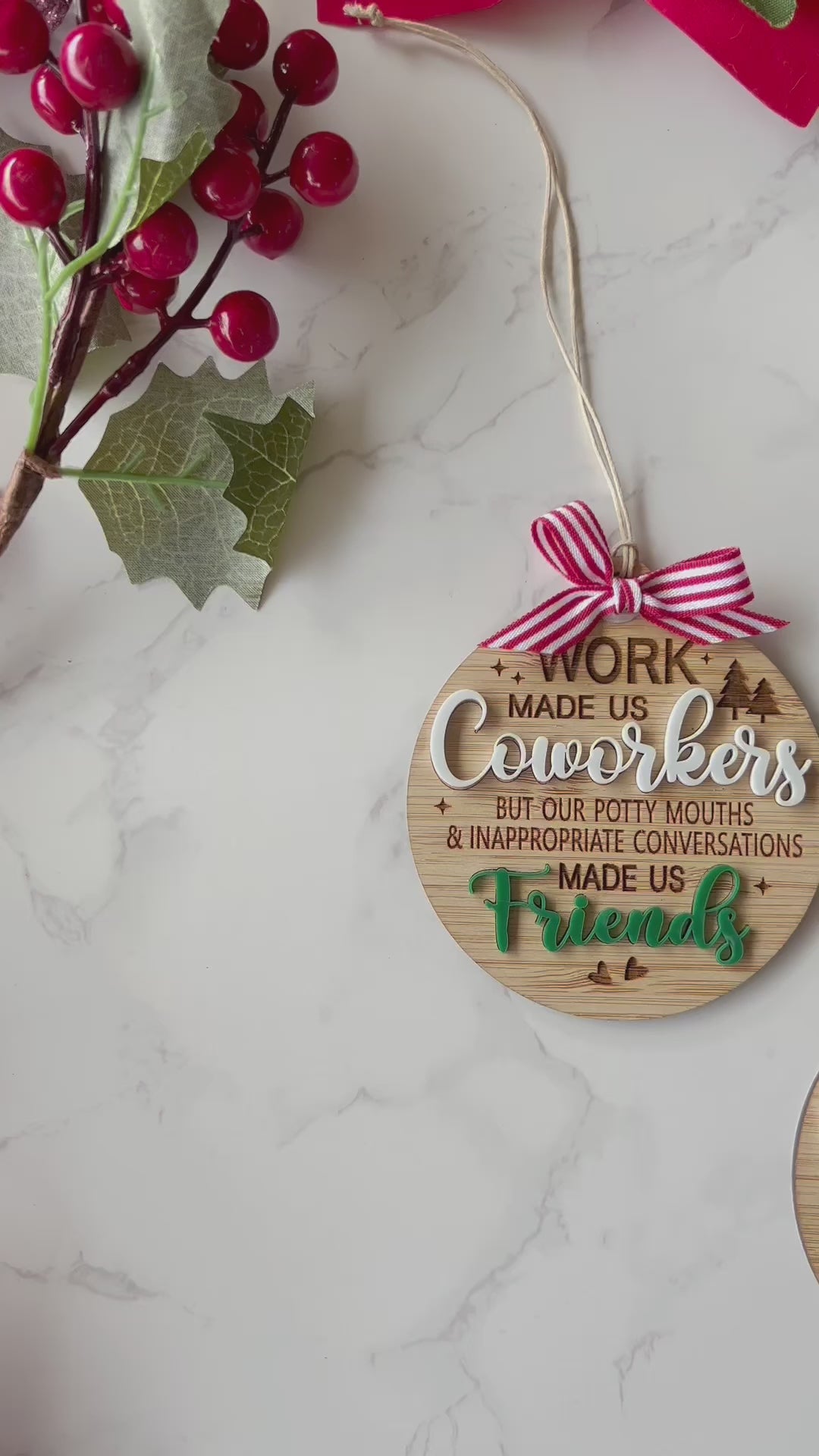 Work Made Us Coworkers - Christmas Gift For Co-workers And Best Friends