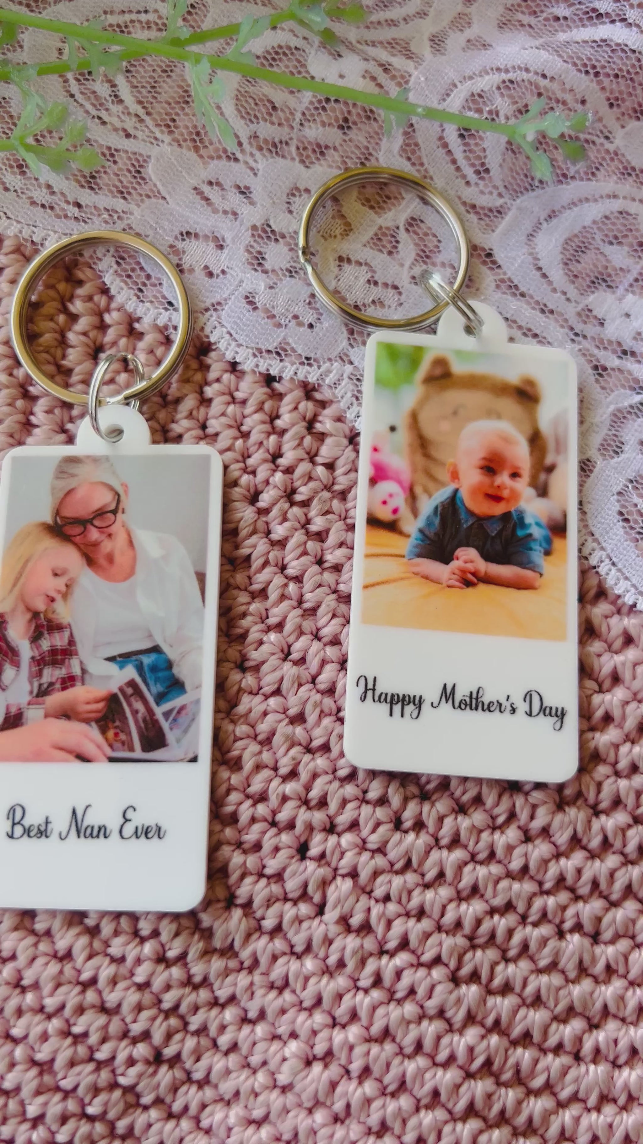 Personalised photo key ring | Custom photo Key Chain | Mother's Day | Gifts for mum | Gifts for nan