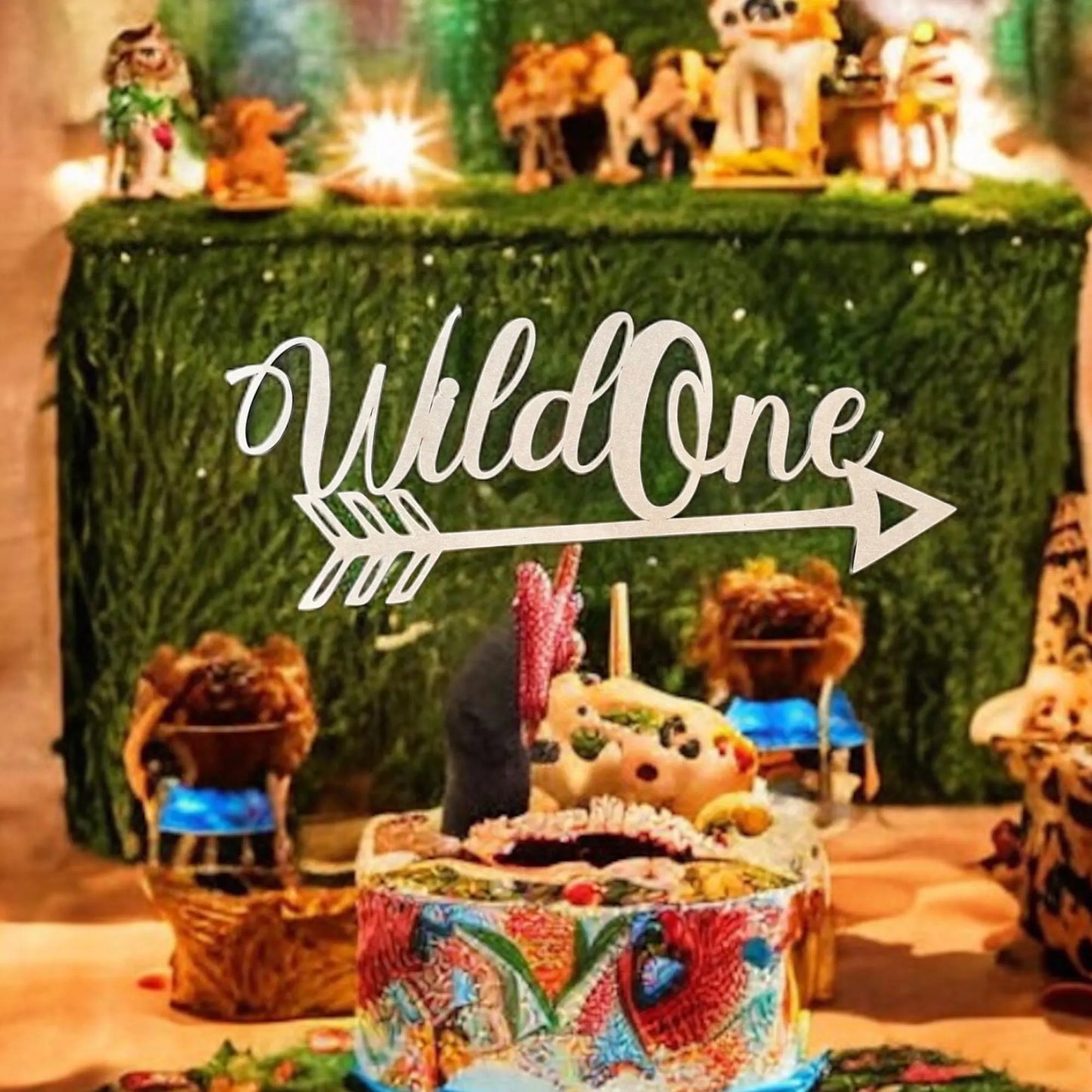 Wild One First Birthday Theme Event Sign | Wood Rustic Sign | 1st Birthday | Jungle Theme | birthday Accessories