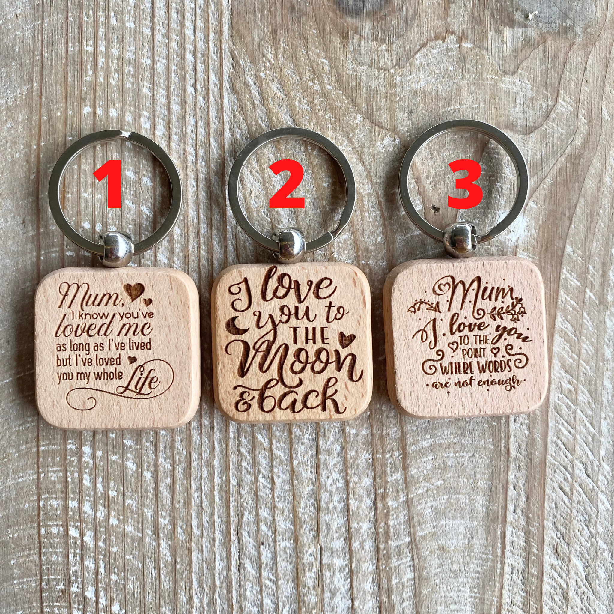 Personalised keyring sale for mum