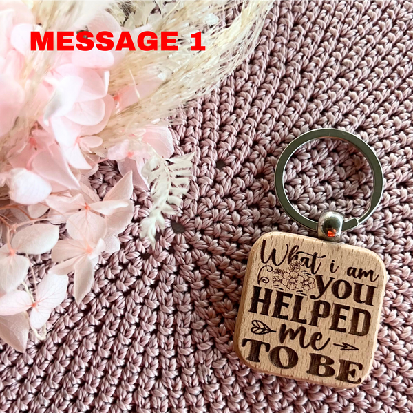 Wood Mum Key rings Engraved | Gifts for mum | Mother's Day | Range 1