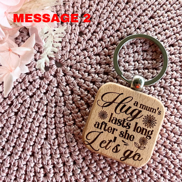 Wood Mum Key rings Engraved | Gifts for mum | Mother's Day | Range 1