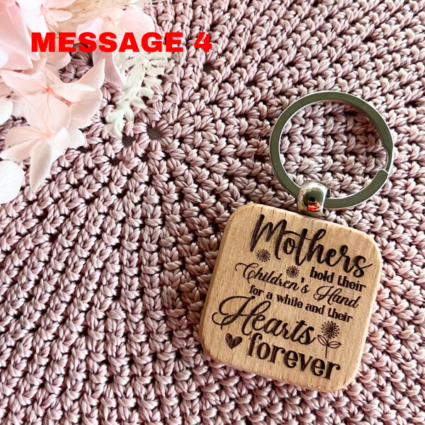 Wood Mum Key rings Engraved | Gifts for mum | Mother's Day | Range 1