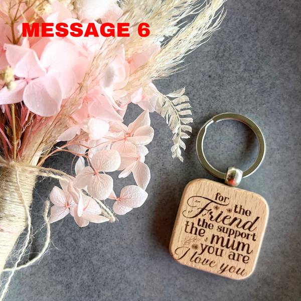 Wood Mum Key rings Engraved | Gifts for mum | Mother's Day | Range 2