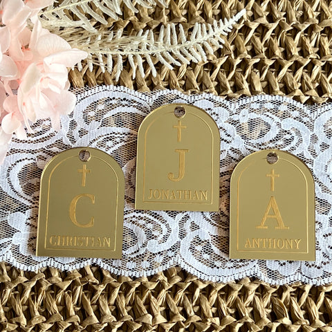 Acrylic Arch tags For favours