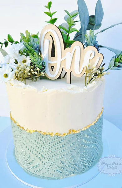 Double layer wood and acrylic number cake topper | Birthday cake topper | Laser cut cake topper