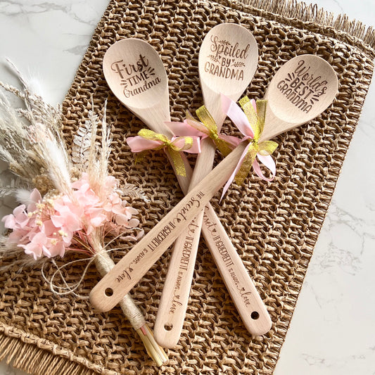 Personalised Wooden Spoon Grandma | Gifts for grandma | World's Best nan | First time Grandma | Mother's Day Gifts