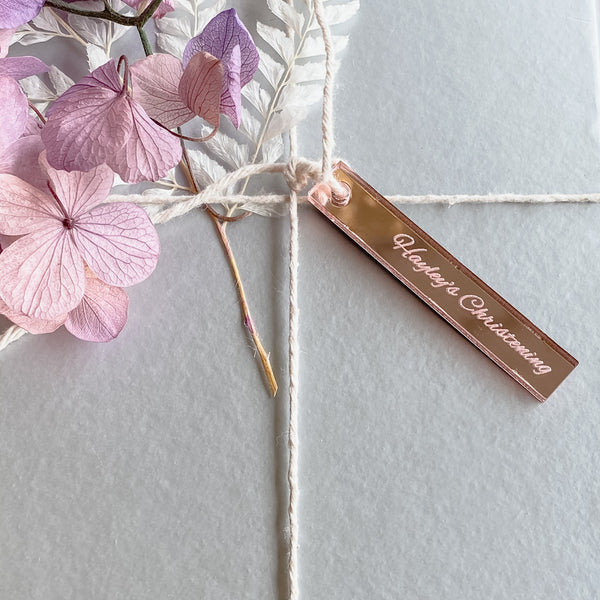 Personalised Favour Tag Sticks