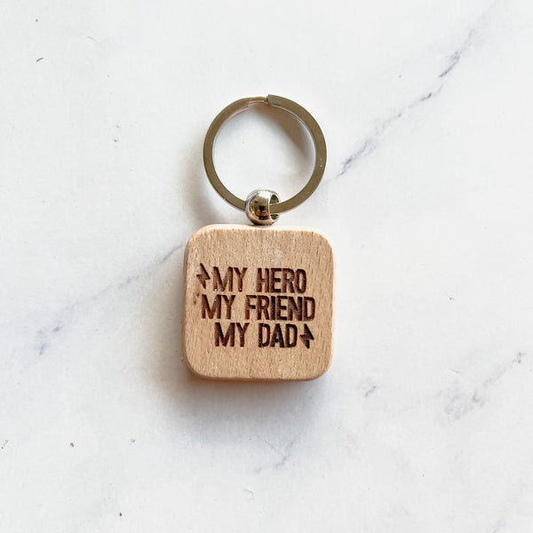 Wooden Key ring for Dad