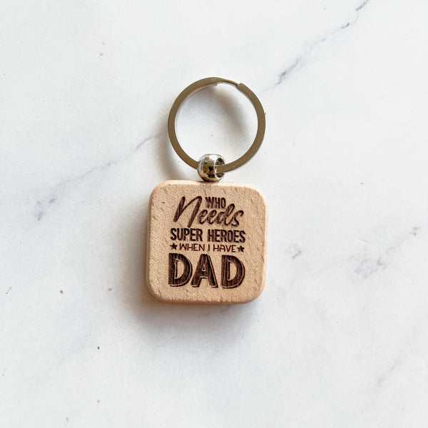 Wooden Key ring for Dad