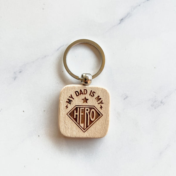 Wooden Key ring for Dad