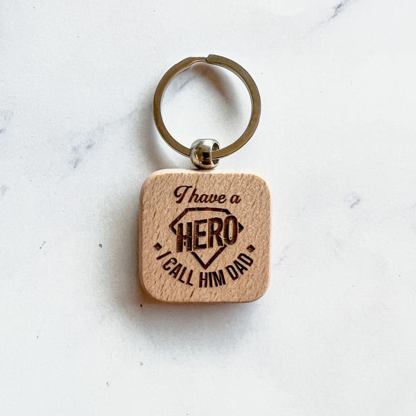 Wooden Key ring for Dad