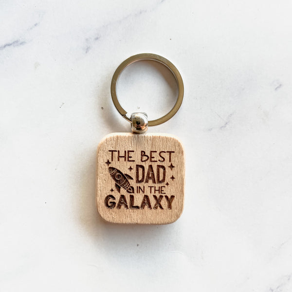 Wooden Key ring for Dad