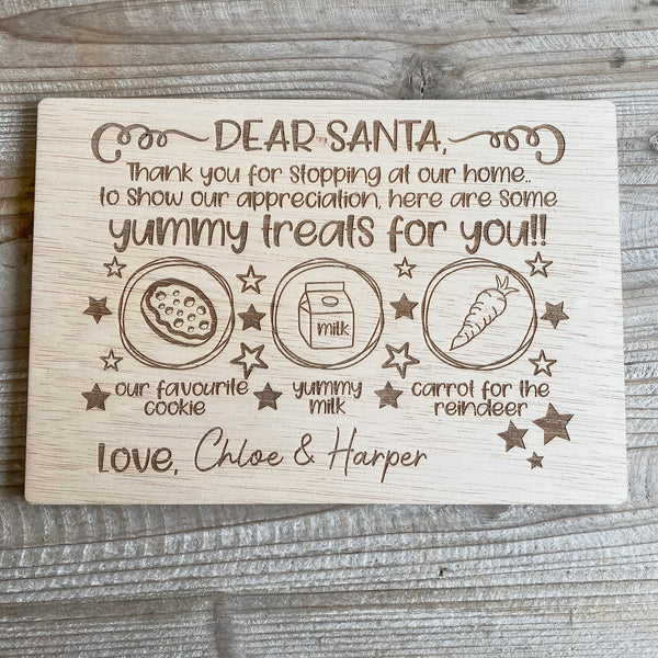 Christmas Eve,Santa Board,Xmas Plate,Christmas Decoration,Santa Treat Board,Reindeer Food,Father Christmasd