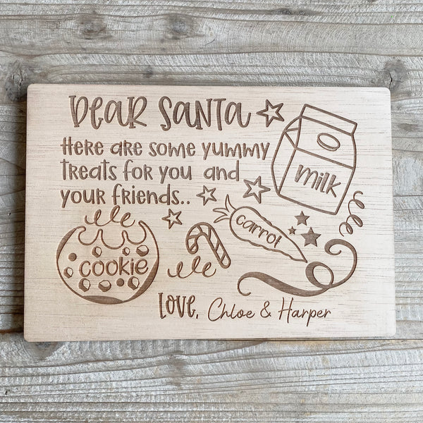 Christmas Eve,Santa Board,Xmas Plate,Christmas Decoration,Santa Treat Board,Reindeer Food,Father Christmas