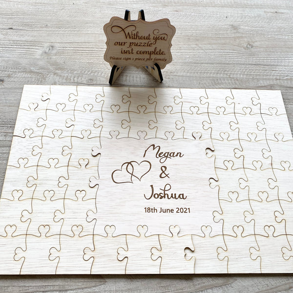 Wooden Wedding Jigsaw Puzzle