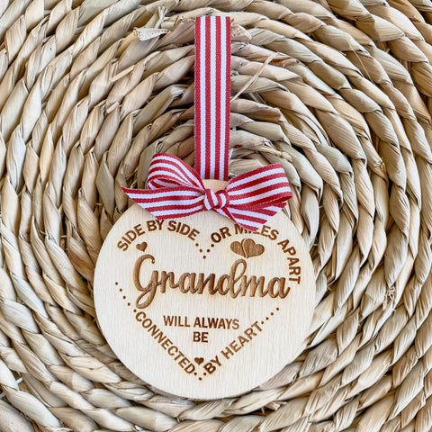 Wooden Grandma Christmas Gift ornament