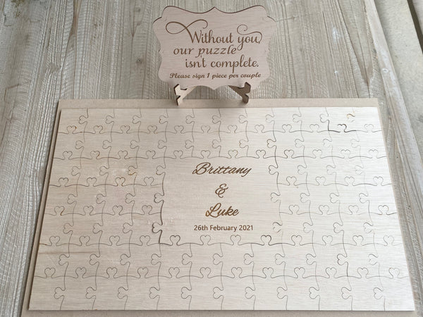 Wooden Wedding Jigsaw Puzzle