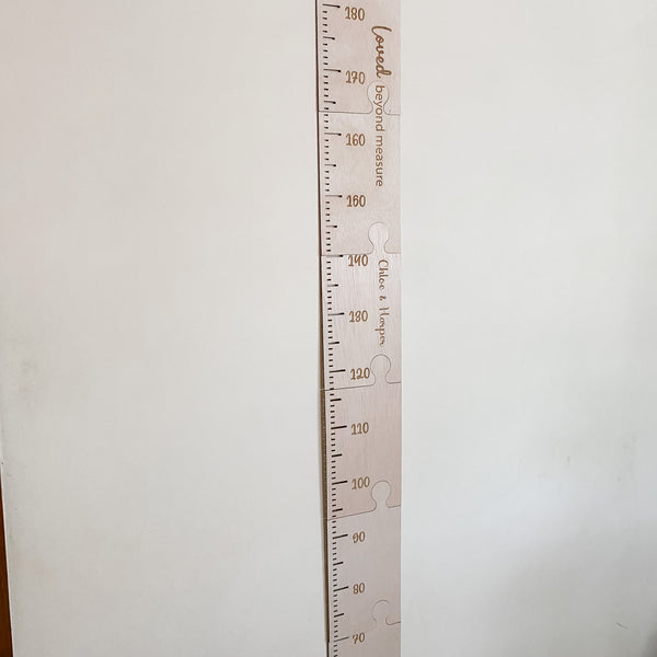 Wooden Personalised Growth chart