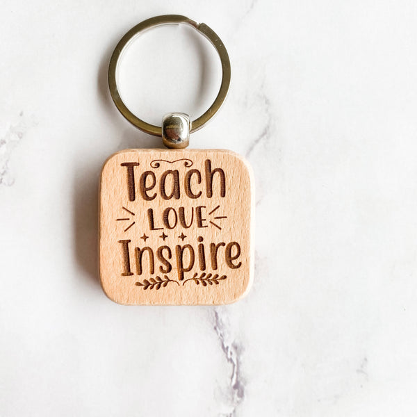 Teachers Wooden Key rings