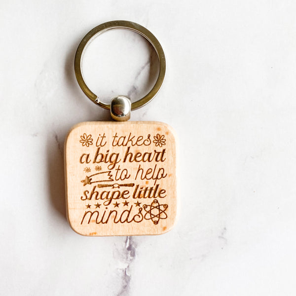 Teachers Wooden Key rings