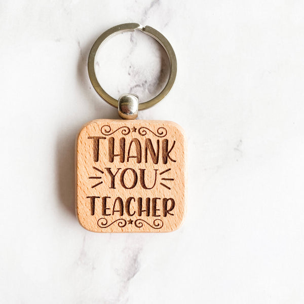 Teachers Wooden Key rings