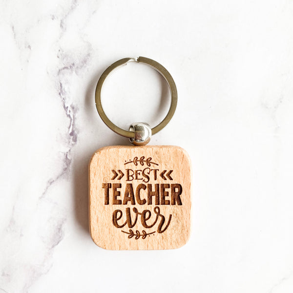 Teachers Wooden Key rings