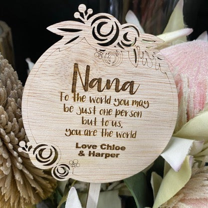 Mother’s Day Plant sticks with personalised Messages