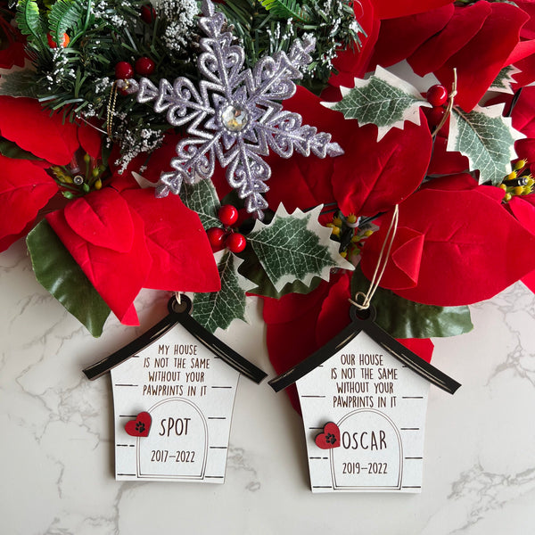 Pet Remembrance memorial ornament personalised