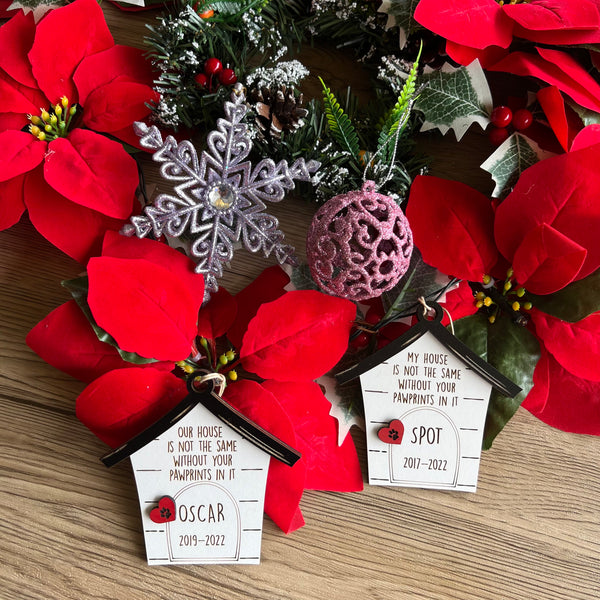 Pet Remembrance memorial ornament personalised