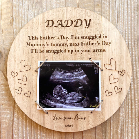 Daddy Ultrasound Plaque Gift
