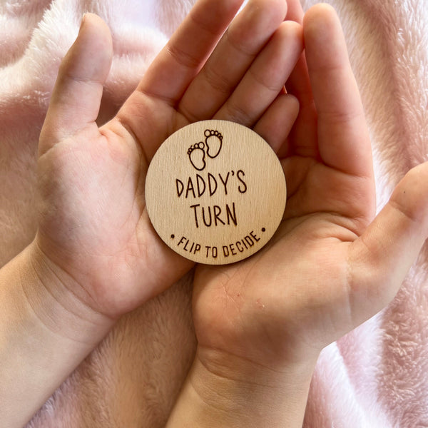 New parent decision coin| Novelty gift for new parents | Baby shower gift | new baby gifts | New parent gifts