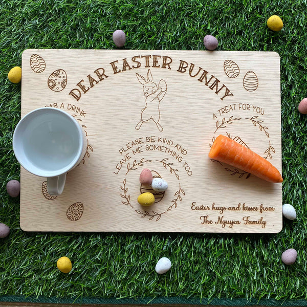 Personalised Easter Bunny Tray/ BoardTreat Tray Montessori Easter Tray Easter BunnyCustom Tray Personalised Easter Easter Gift Easter decor