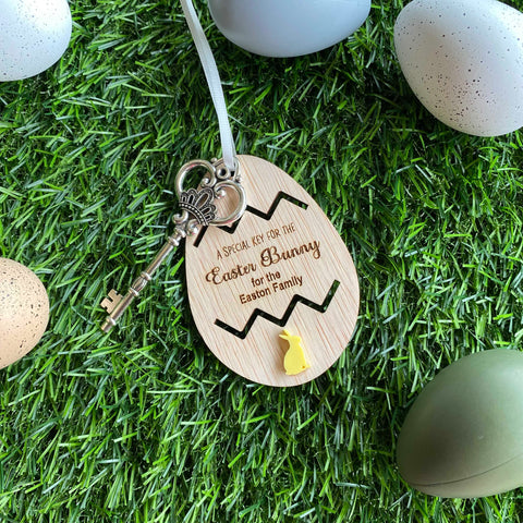Easter Bunny Magic Key Personalised Engraved