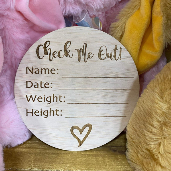 Baby Announcement Hospital Plaque