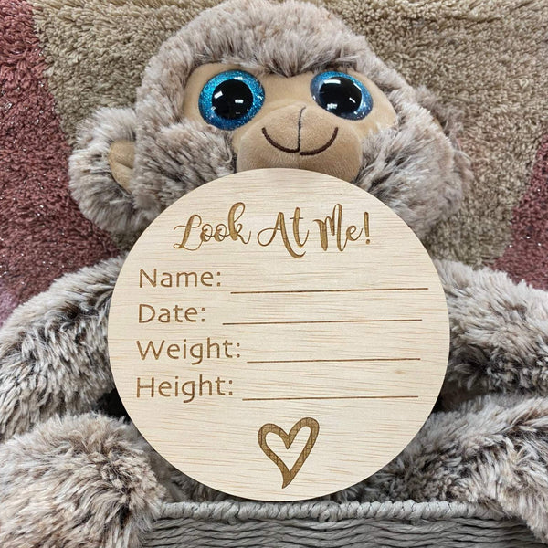 Baby Announcement Hospital Plaque