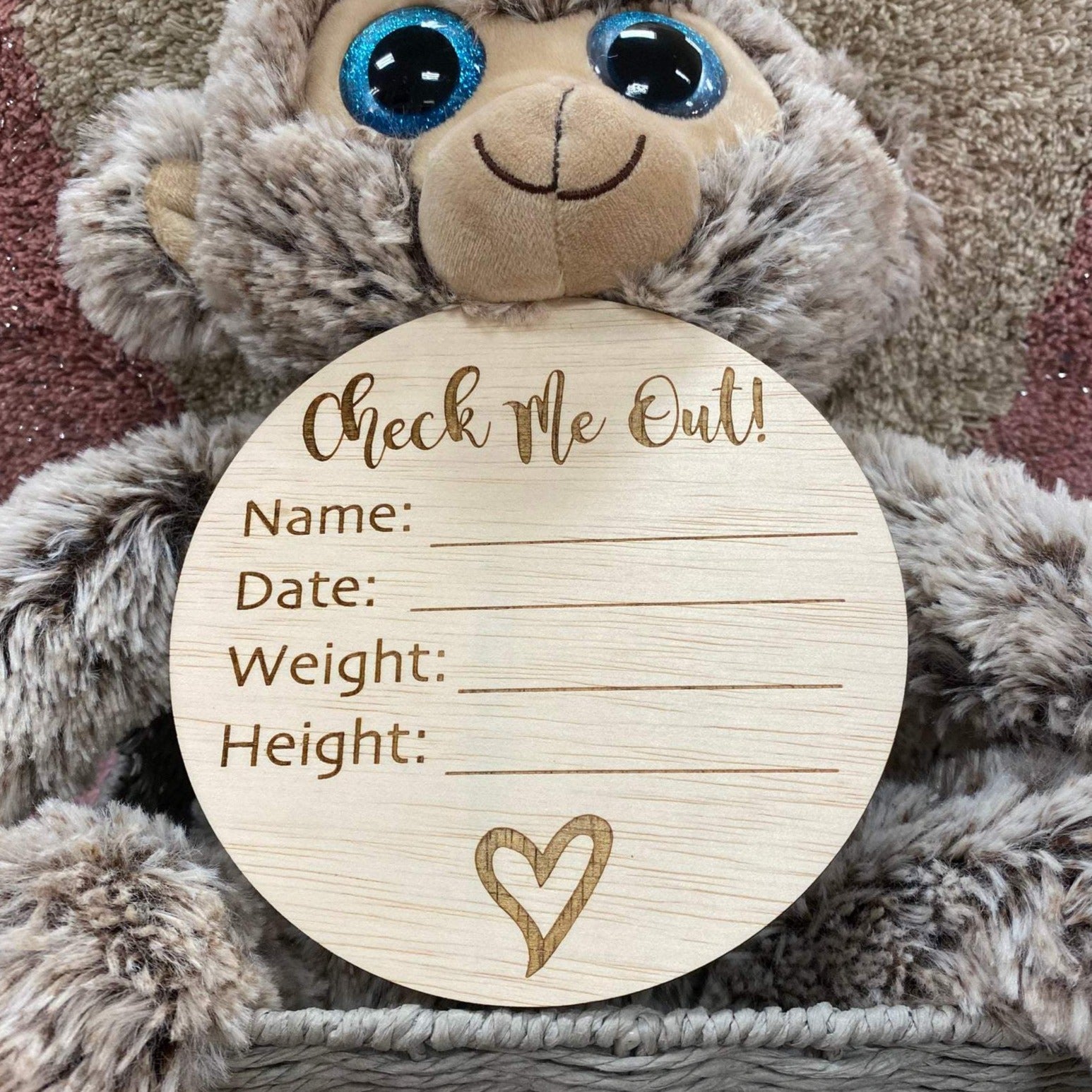 Baby Announcement Hospital Plaque