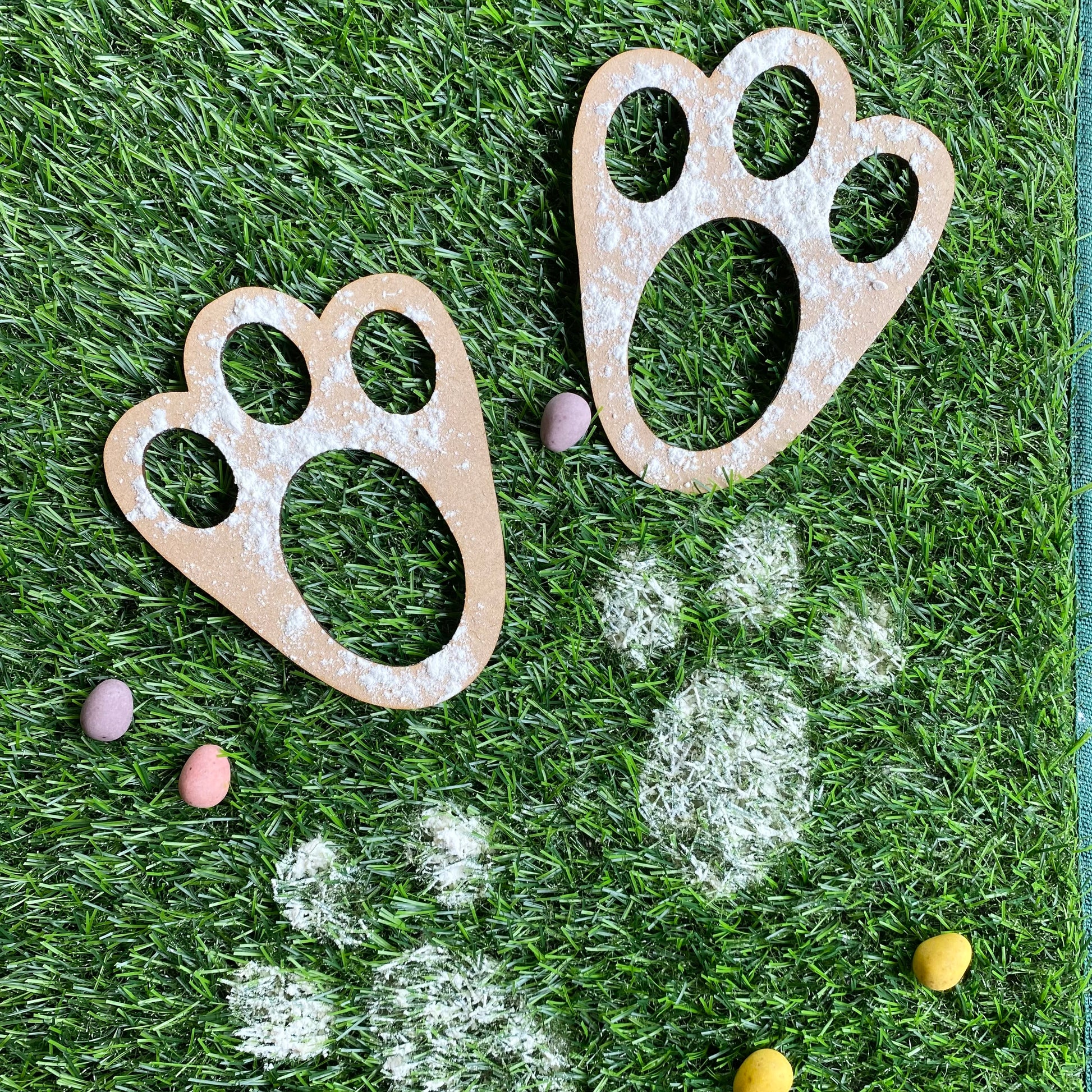 Easter Bunny,Easter Rabbit,Easter Eggs,Bunny Rabbit,Laser Cut File,Easter File,Laser File,Glowforge,Bunny Footprint,Bunny Paw Print,Easter Template,Bunny Feet Stencil