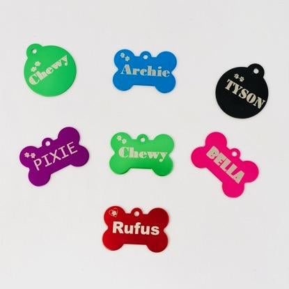 Personalised Pet tag bone shape small